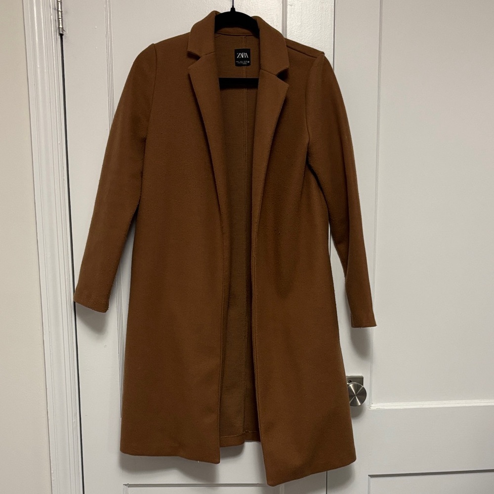 Zara Women's Camel Trench Coat Small
